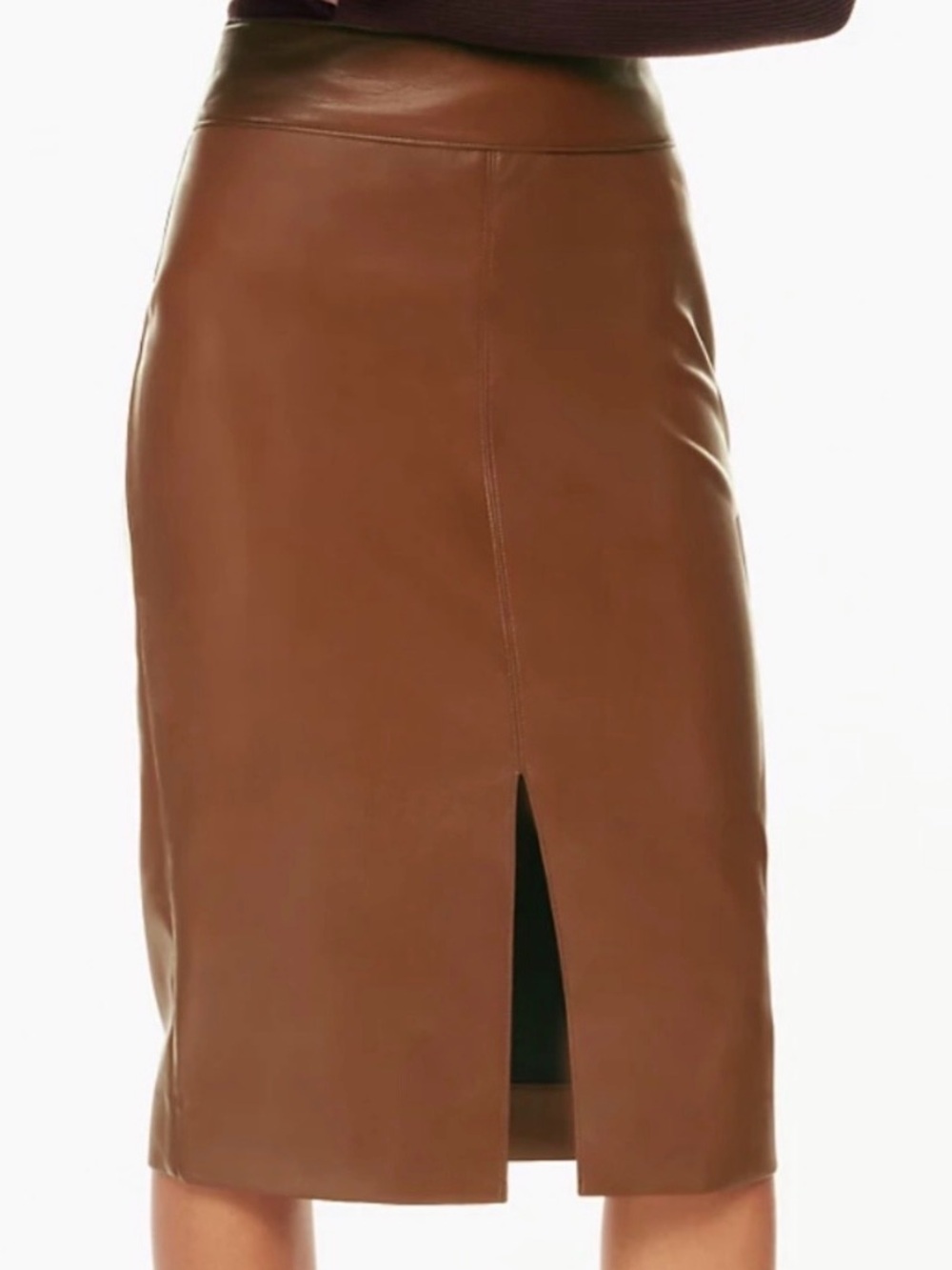 Aritzia Babaton-Pegu Faux Vegan Leather Skirt-New-2-Classic